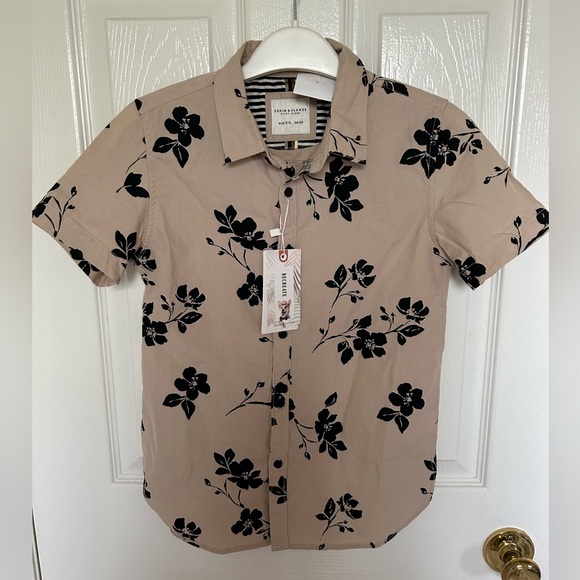 Denim & Flower Boys Floral Tropical Short Sleeve Dress Shirt🏝️☀️⛱️ - Picture 3 of 14